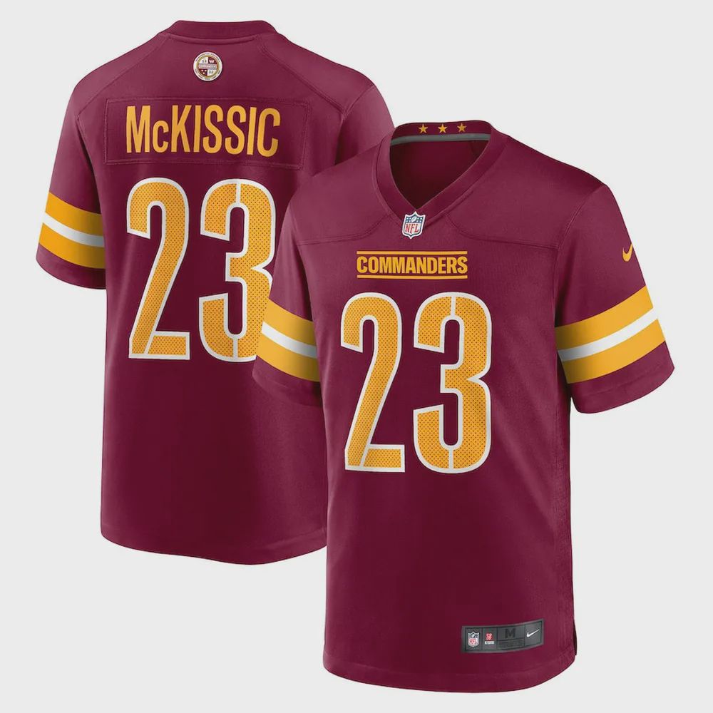 J. McKissic Washington Commanders Game Jersey – Burgundy