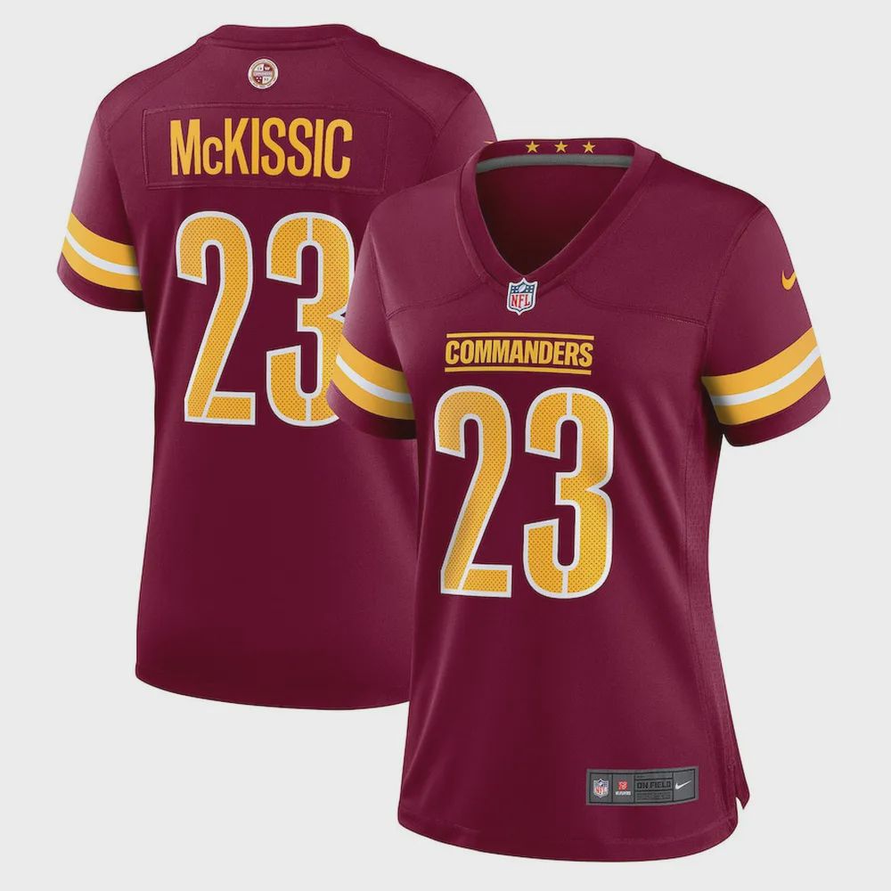 J. McKissic Washington Commanders Women’s Game Jersey – Burgundy