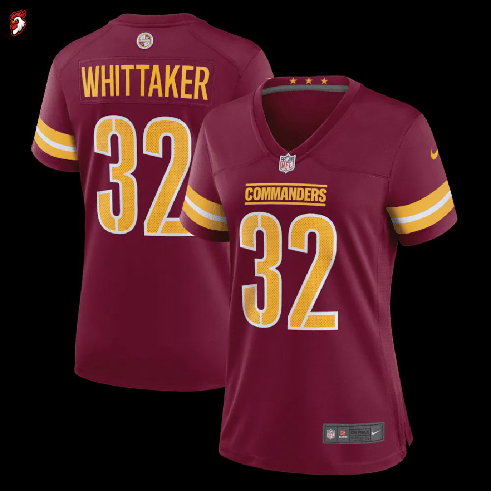 Jace Whittaker 32 Washington Commanders Women’s Game Jersey – Burgundy