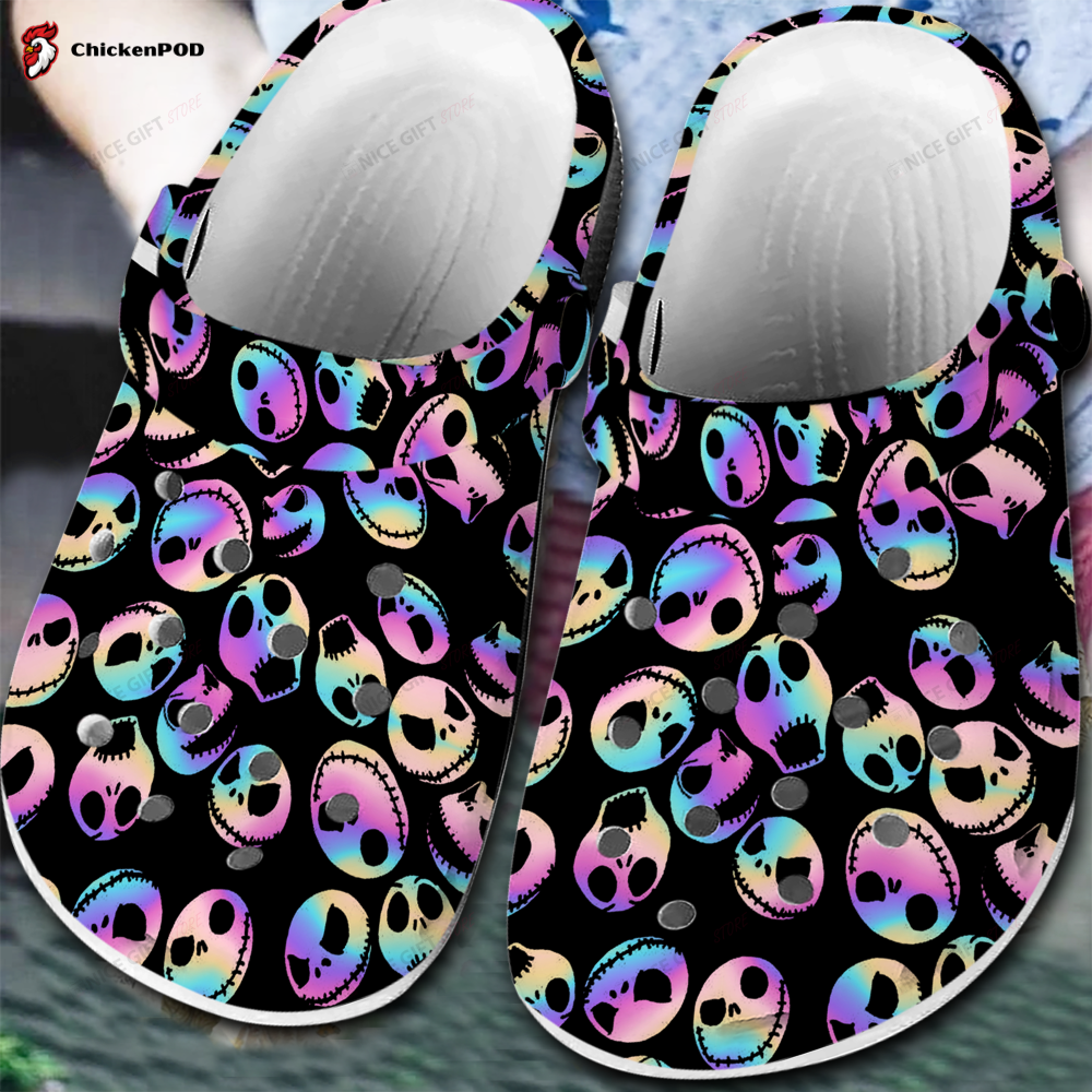 Jack Skellington Crocs-Slippers Shoes CRS-G1Y7