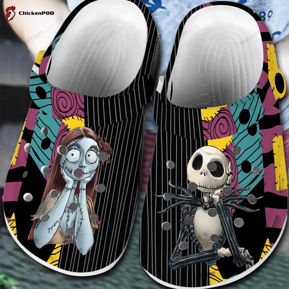 Jack Skellington Crocs-Slippers Shoes CRS-R1C9