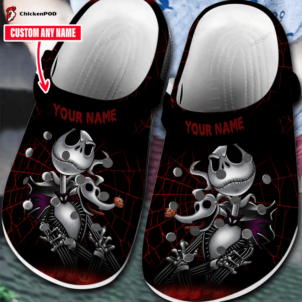 Jack Skellington Fleece Lined Crocs-Slippers Shoes FCS-O7Q5