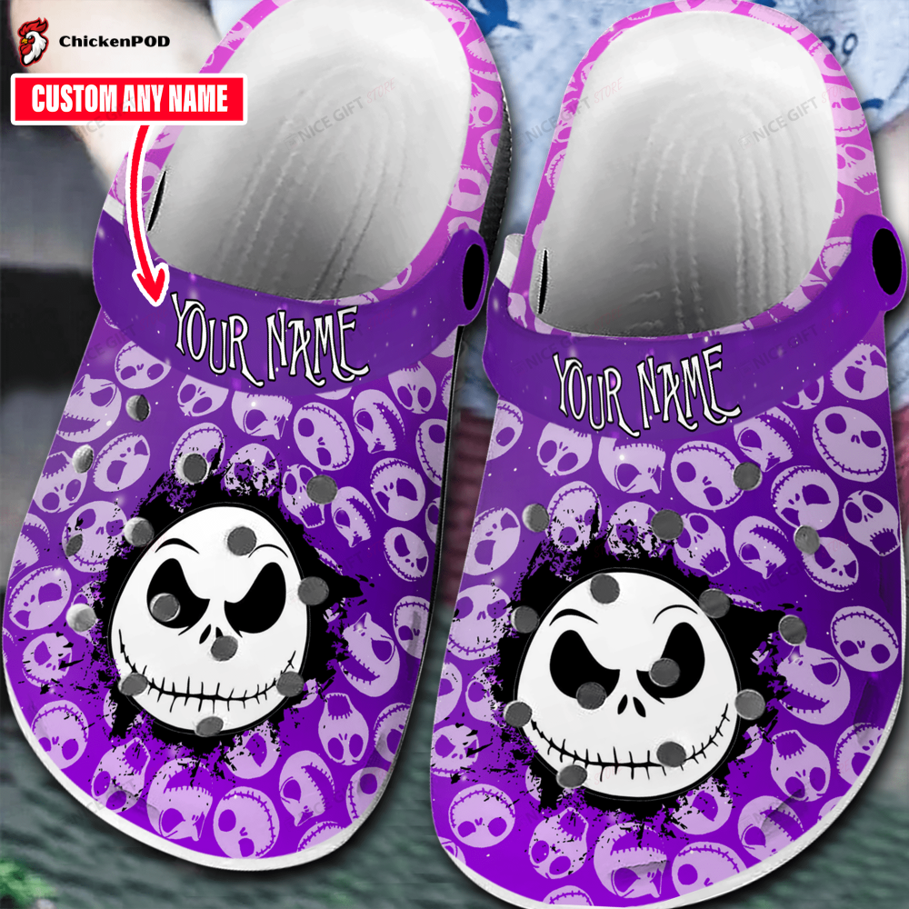 Jack Skellington Crocs-Slippers Shoes CRS-I2K9