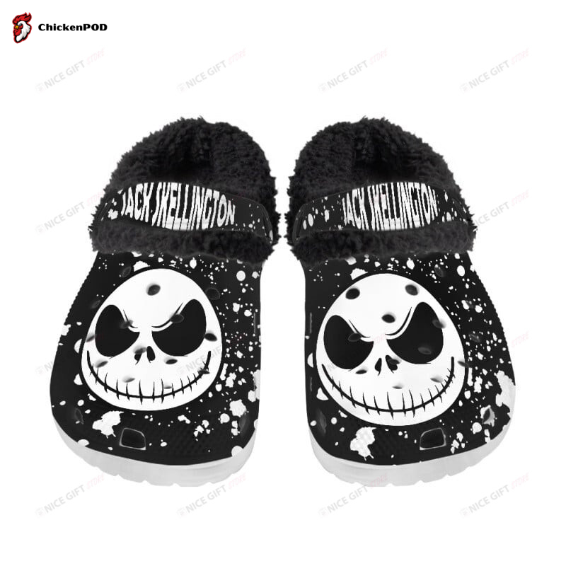 Jack Skellington Fleece Lined Crocs-Slippers Shoes FCS-R6S0