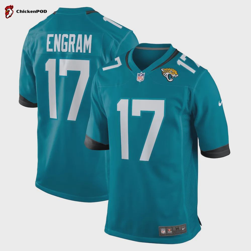 Jacksonville Jaguars Evan Engram 17 Alternate Game Jersey – Teal Jersey