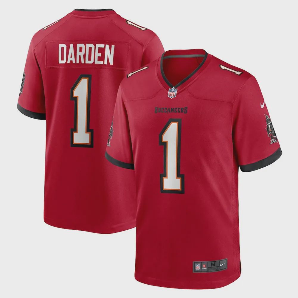 Jaelon Darden 1 Tampa Bay Buccaneers Game Jersey – Red