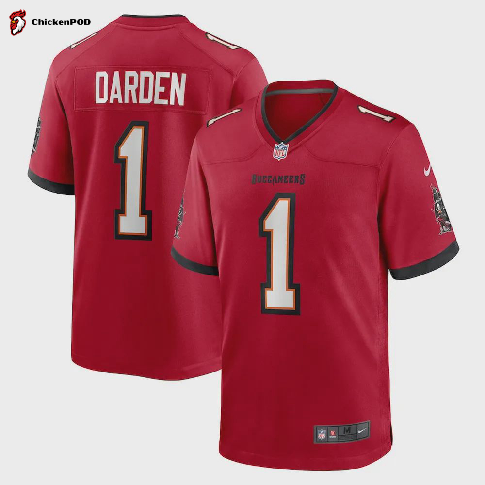 Jaelon Darden 1 Tampa Bay Buccaneers Game Jersey – Red