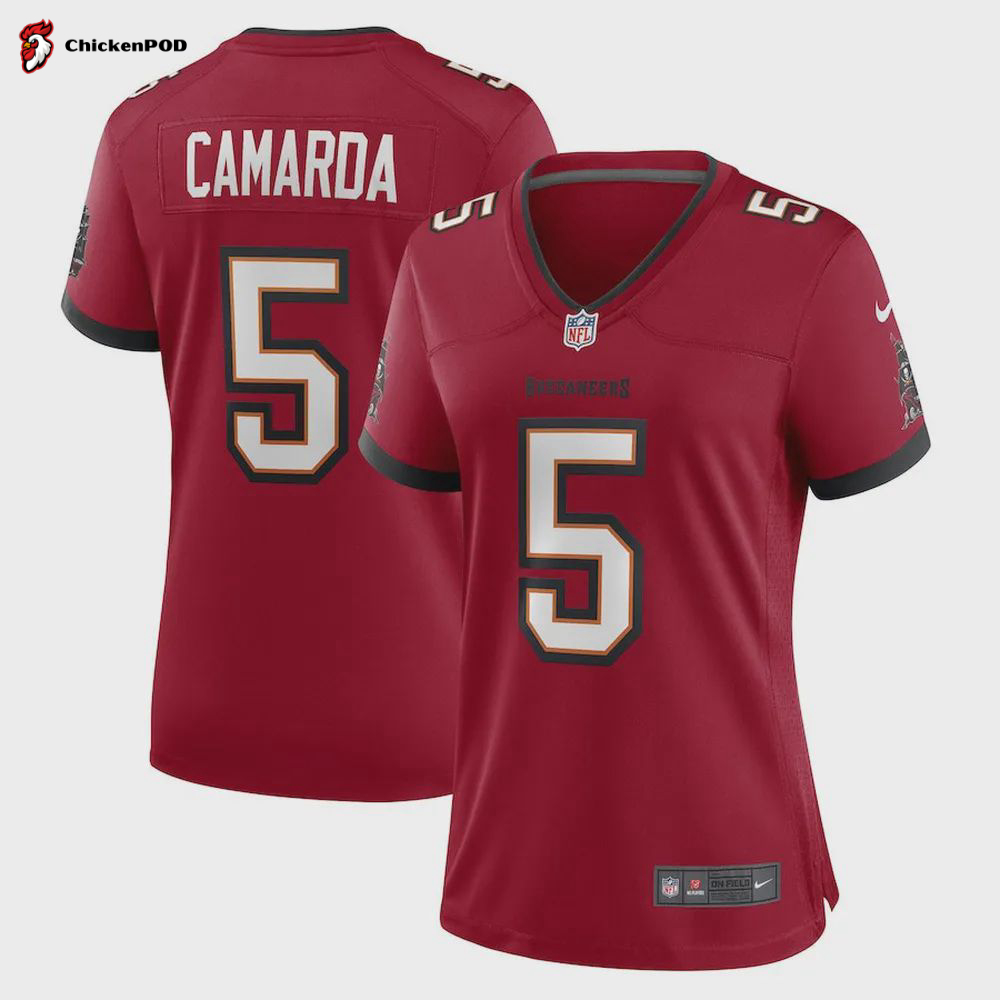 Jake Camarda Tampa Bay Buccaneers Women’s Game Player Jersey – Red