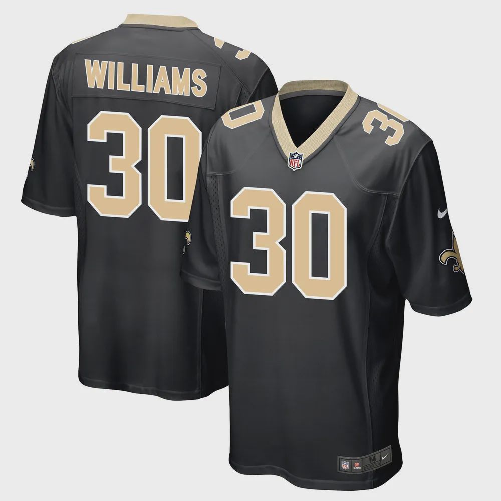 Jamaal Williams 30 New Orleans Saints Men Game Jersey – Black