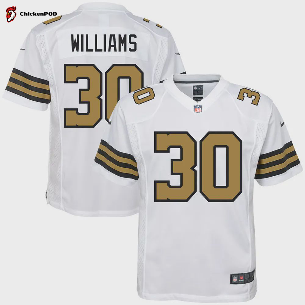 Jamaal Williams 30 New Orleans Saints Women Game Jersey – Black