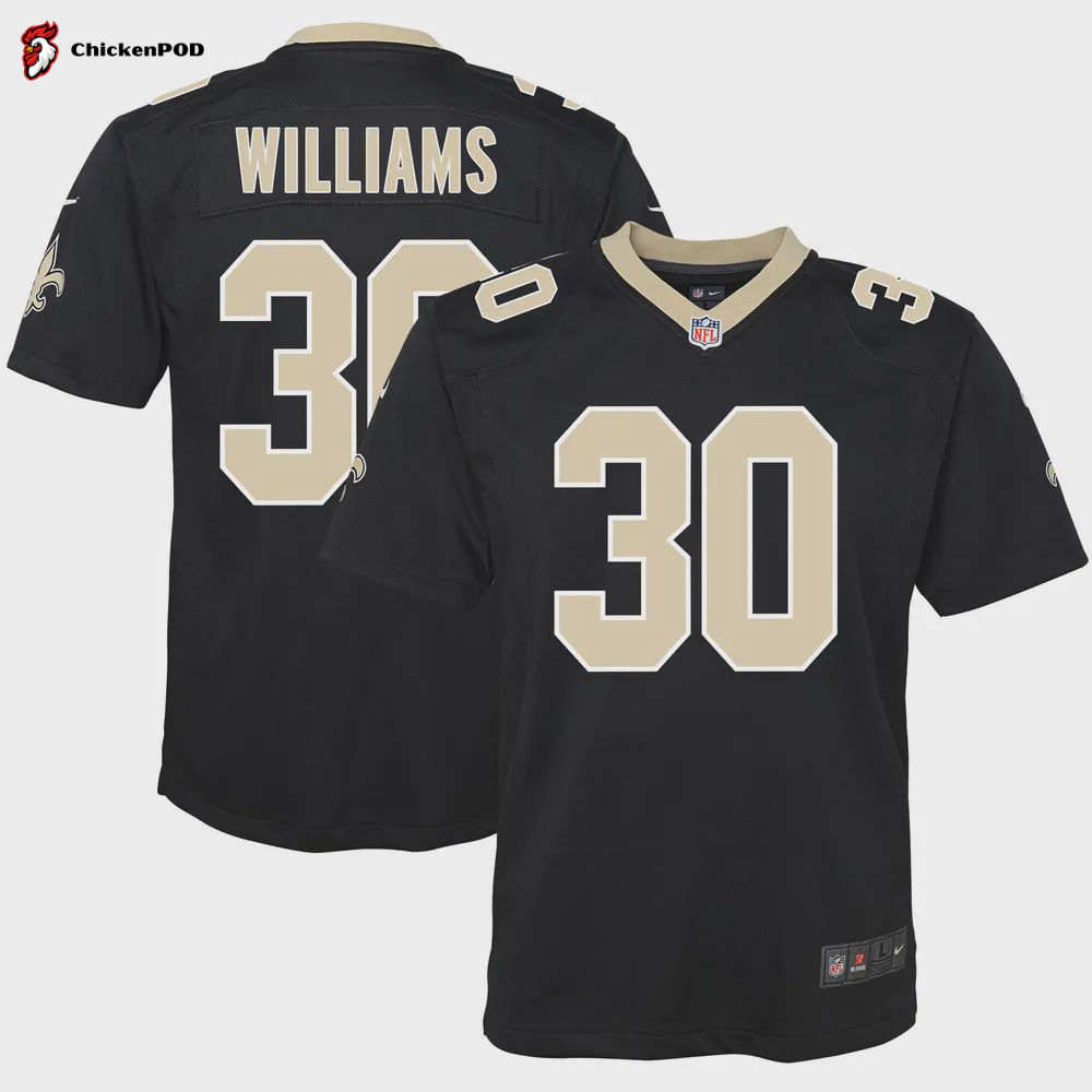 Jamaal Williams 30 New Orleans Saints Women Alternate Game Jersey – White