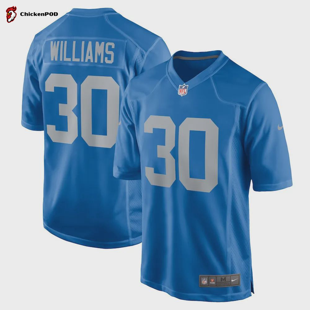 Jamaal Williams 30 New Orleans Saints Men Game Jersey – Black