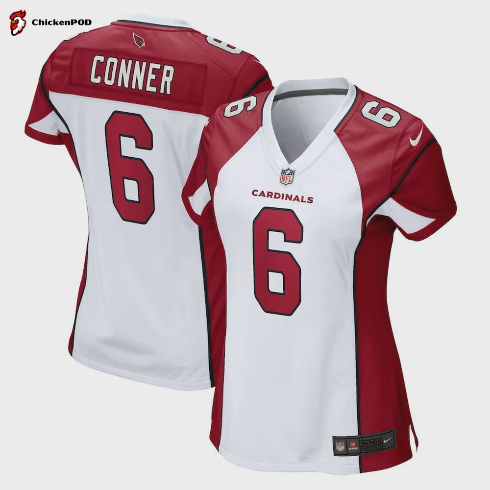 James Conner Arizona Cardinals Women’s Game Player Jersey – White