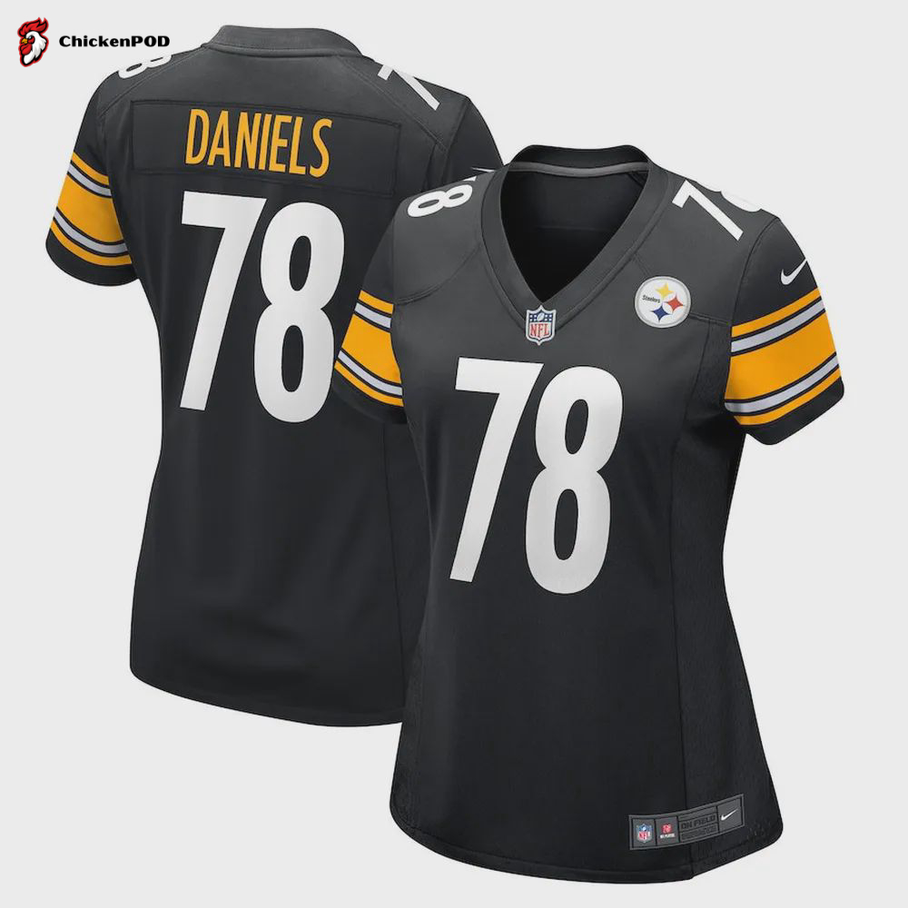 James Daniels 78 Pittsburgh Steelers Women’s Game Jersey – Black