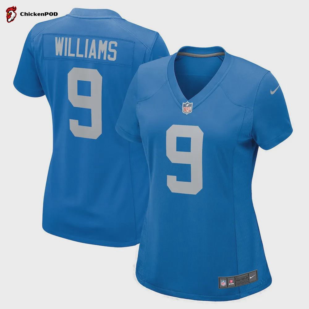 Jameson Williams Detroit Lions Women’s Player Game Jersey – Blue