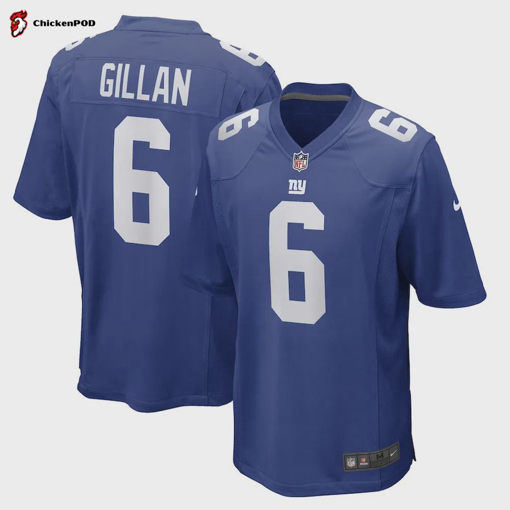 Jamie Gillan New York Giants Women’s Game Player Jersey – Royal