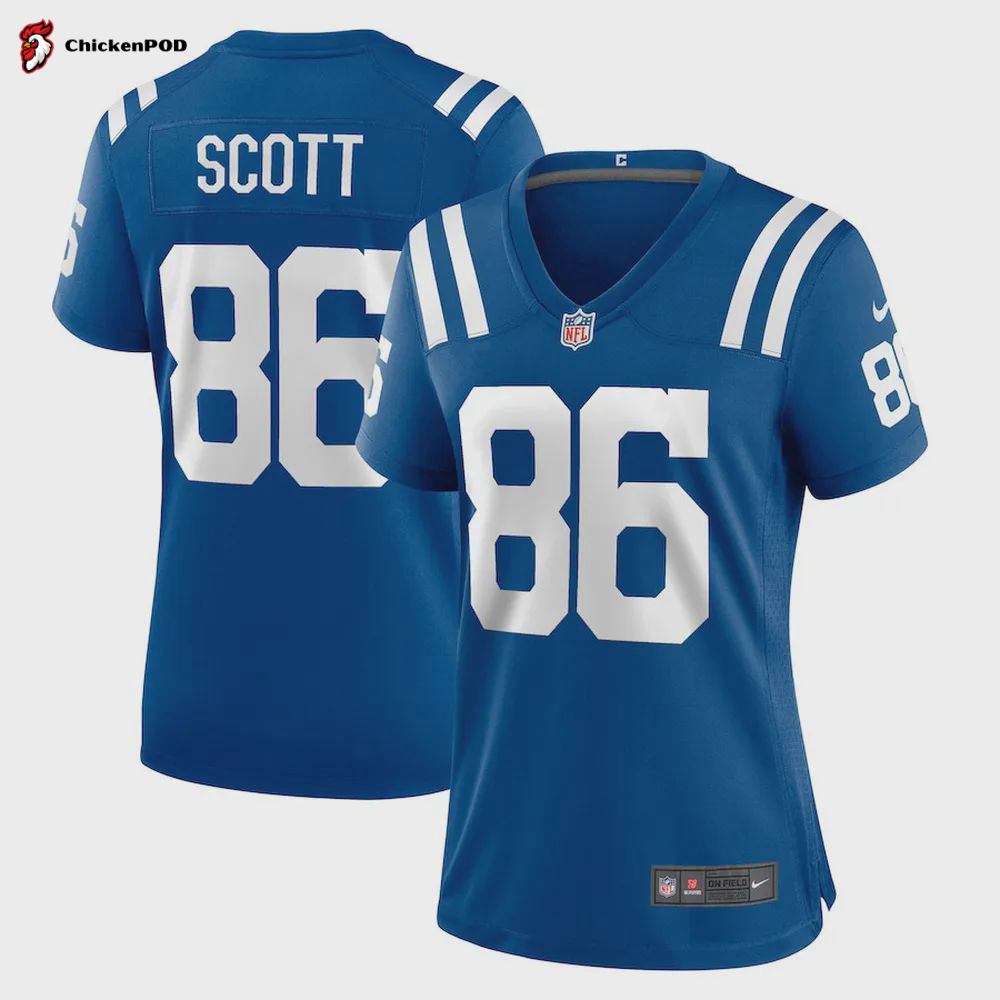 Jared Scott Indianapolis Colts Women’s Game Player Jersey – Royal