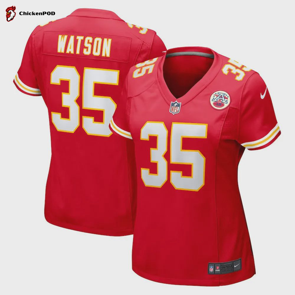 Jaylen Watson Kansas City Chiefs Women’s Game Player Jersey – Red