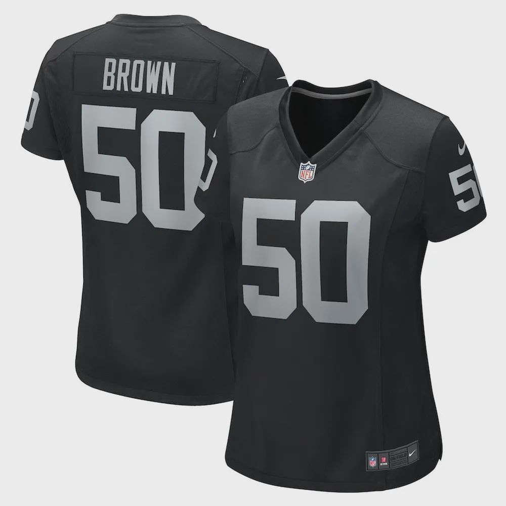 Jayon Brown Las Vegas Raiders Women’s Game Jersey – Black