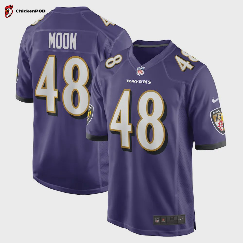 Jeremiah Moon Baltimore Ravens Women’s Player Game Jersey – Purple