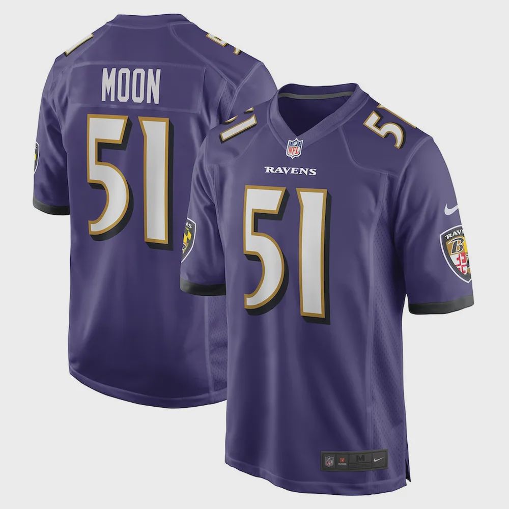 Jeremiah Moon Baltimore Ravens Player Game Jersey – Purple