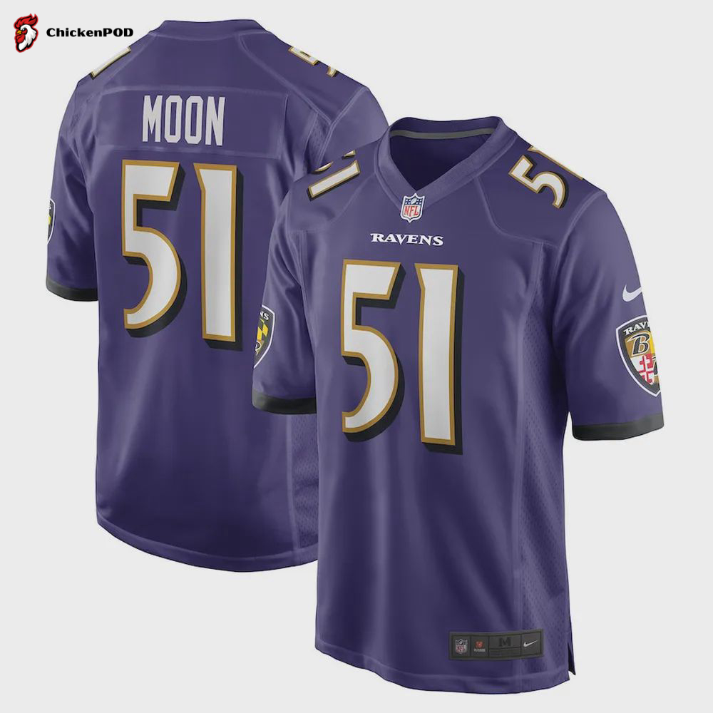 Jeremiah Moon Baltimore Ravens Player Game Jersey – Purple