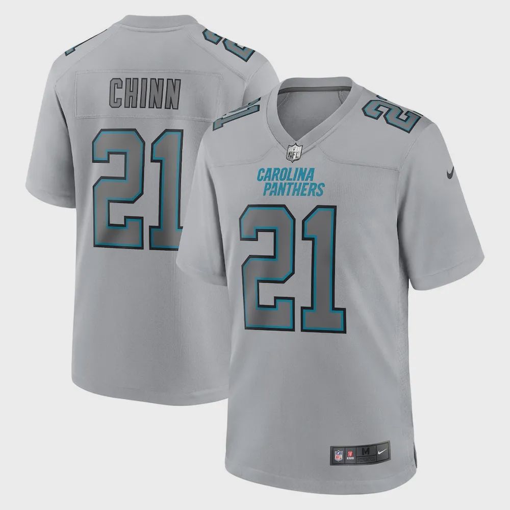 Jeremy Chinn 21 Carolina Panthers Atmosphere Fashion Game Jersey – Gray