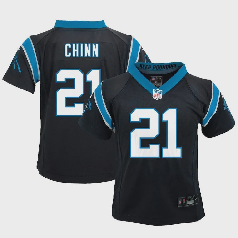 Jeremy Chinn 21 Carolina Panthers Game Jersey – Youth Black