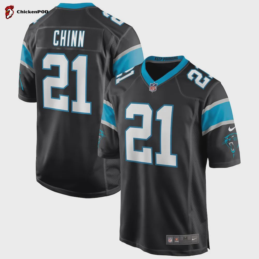 Jeremy Chinn 21 Carolina Panthers Men’s Game Jersey – Black