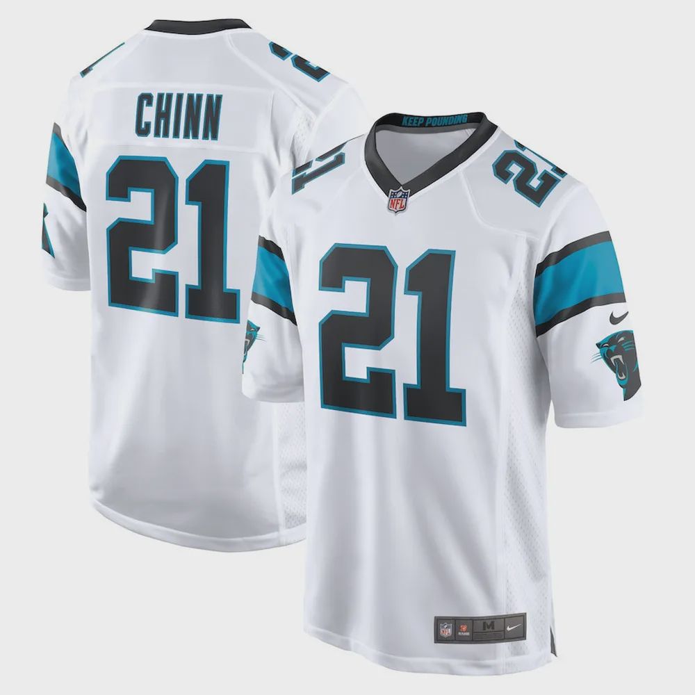 Jeremy Chinn 21 Carolina Panthers Men’s Game Jersey – White