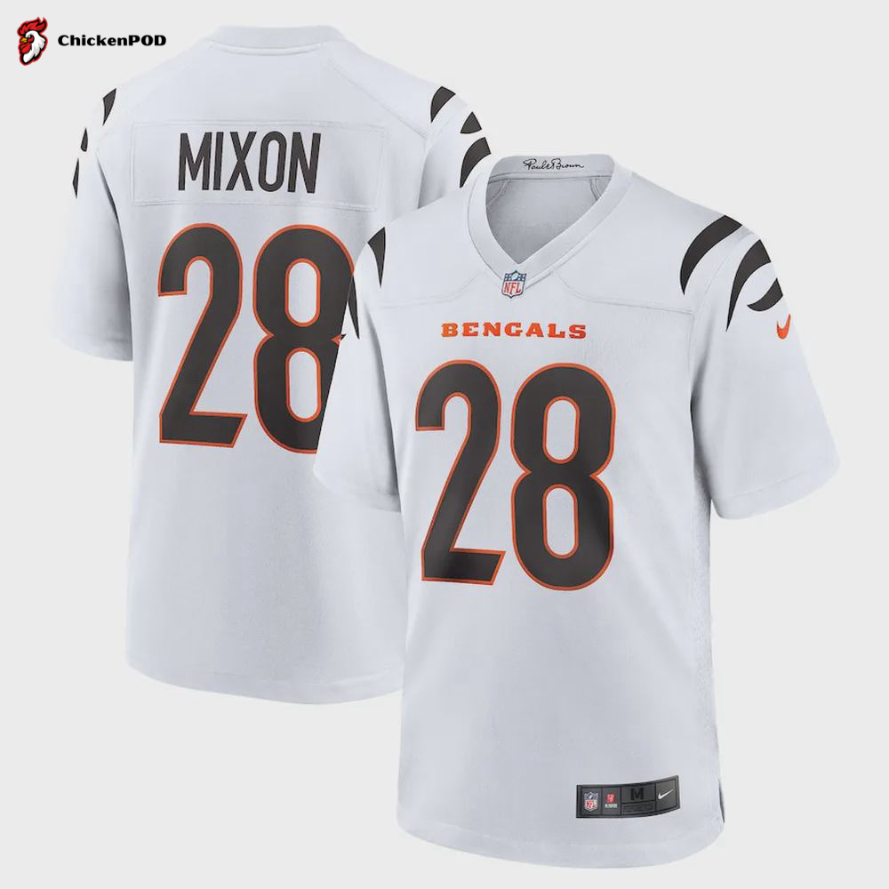 Joe Mixon 28 Cincinnati Bengals Women’s Game Jersey – Black