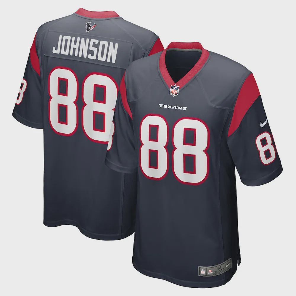 Johnny Johnson 88 Houston Texans Men’s Game Jersey – Navy