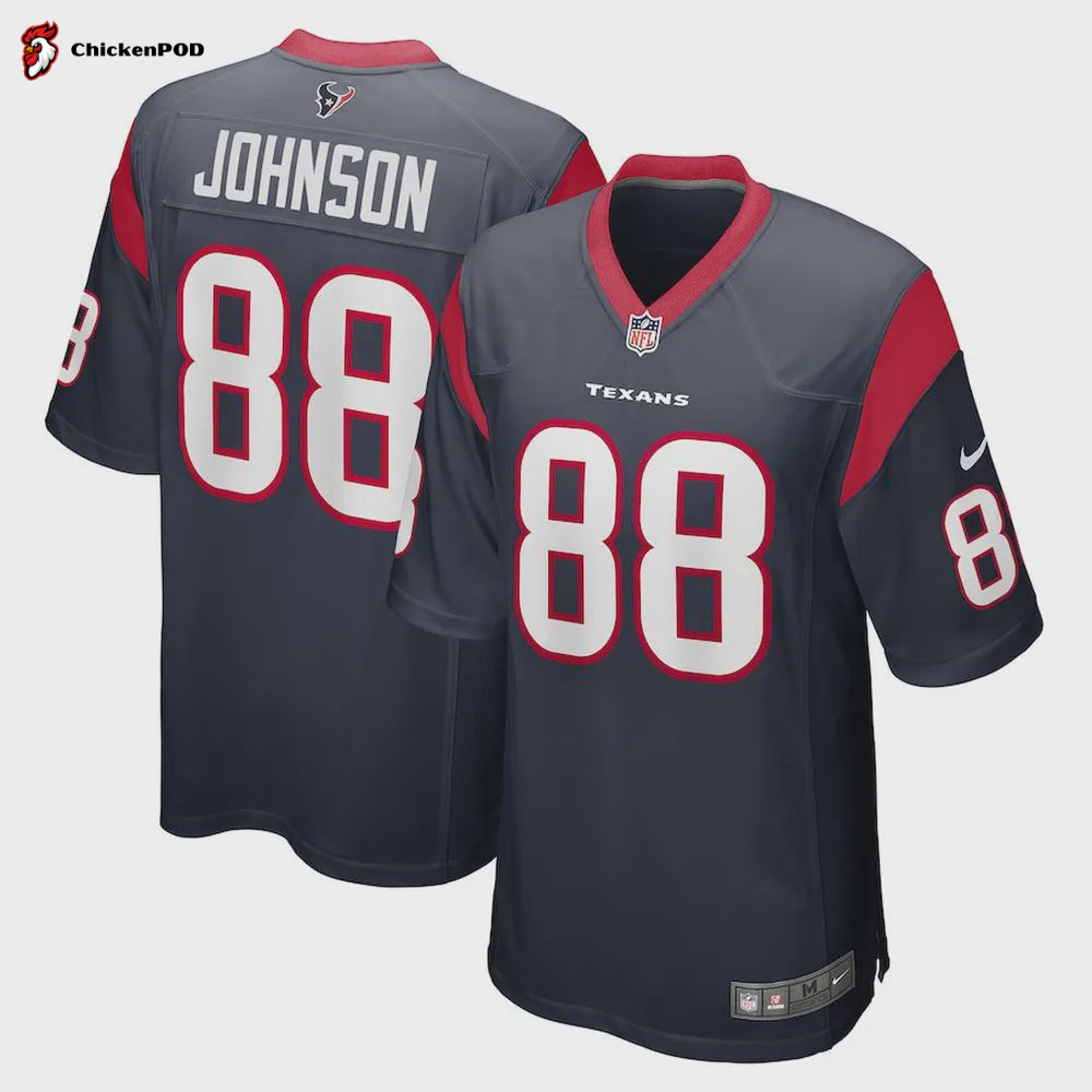 Johnny Johnson III Houston Texans Game Player Jersey – Navy