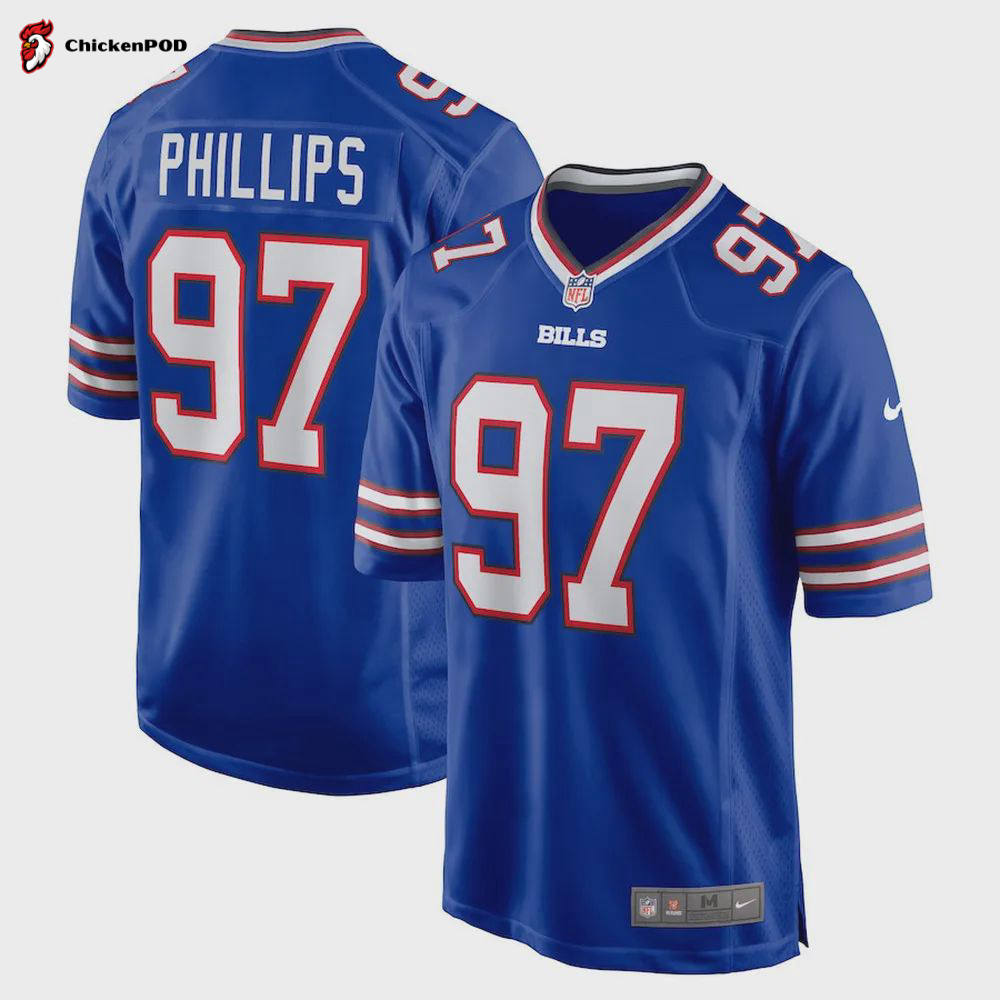 Jordan 97 Phillips Buffalo Bills Game Jersey – Royal