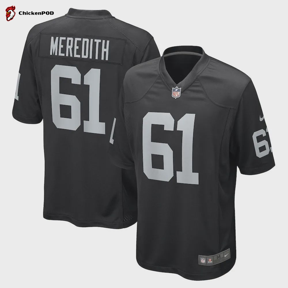 Jordan Meredith Las Vegas Raiders Women’s Game Player Jersey – Black