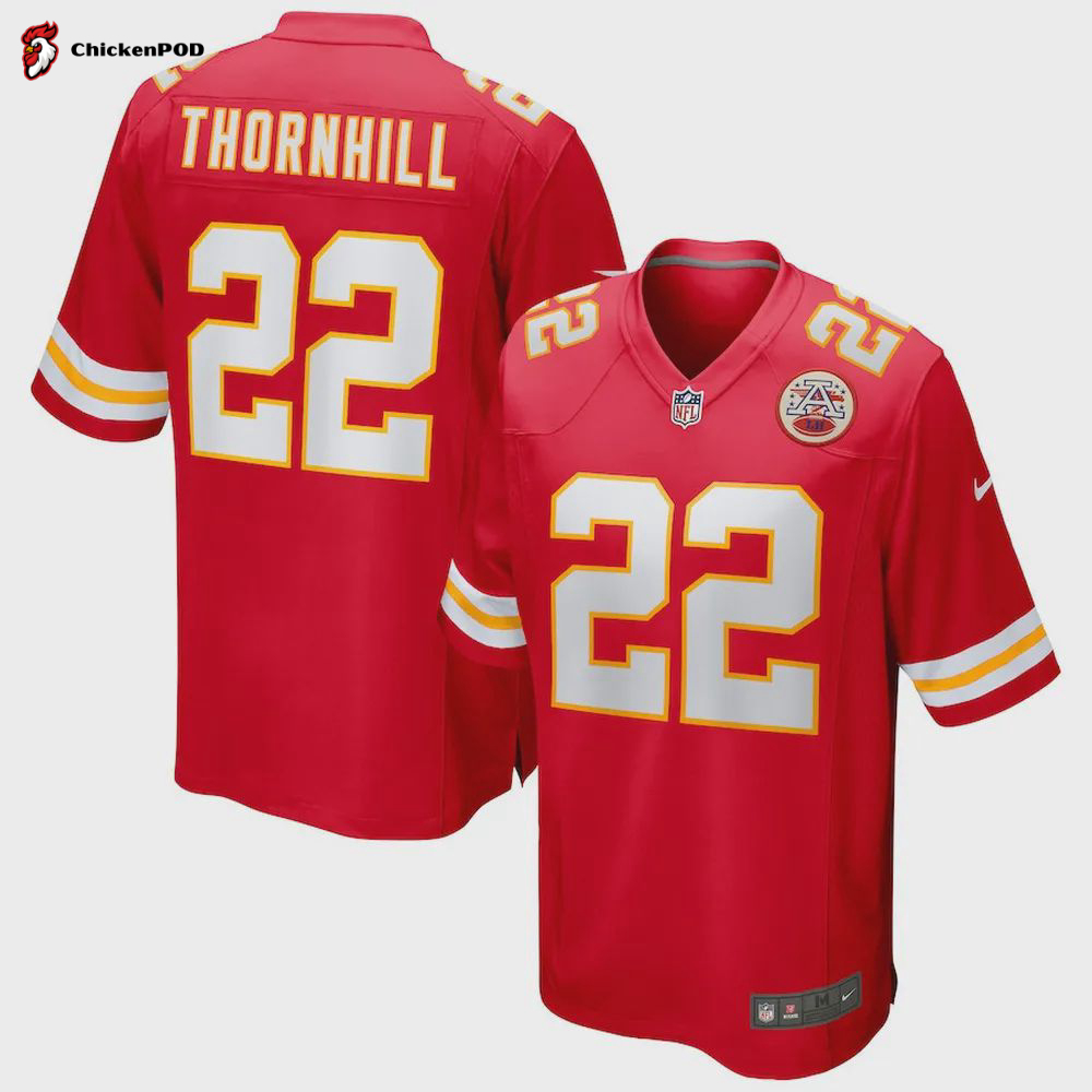 Juan Thornhill 22 Kansas City Chiefs Game Jersey – Red