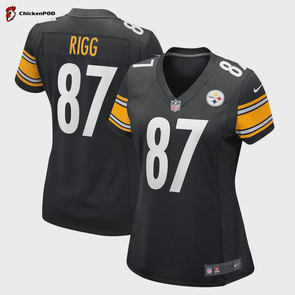 Justin Rigg Pittsburgh Steelers Women’s Game Player Jersey – Black