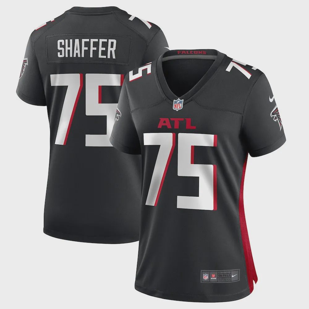 Justin Shaffer Atlanta Falcons Women’s Player Game Jersey – Black