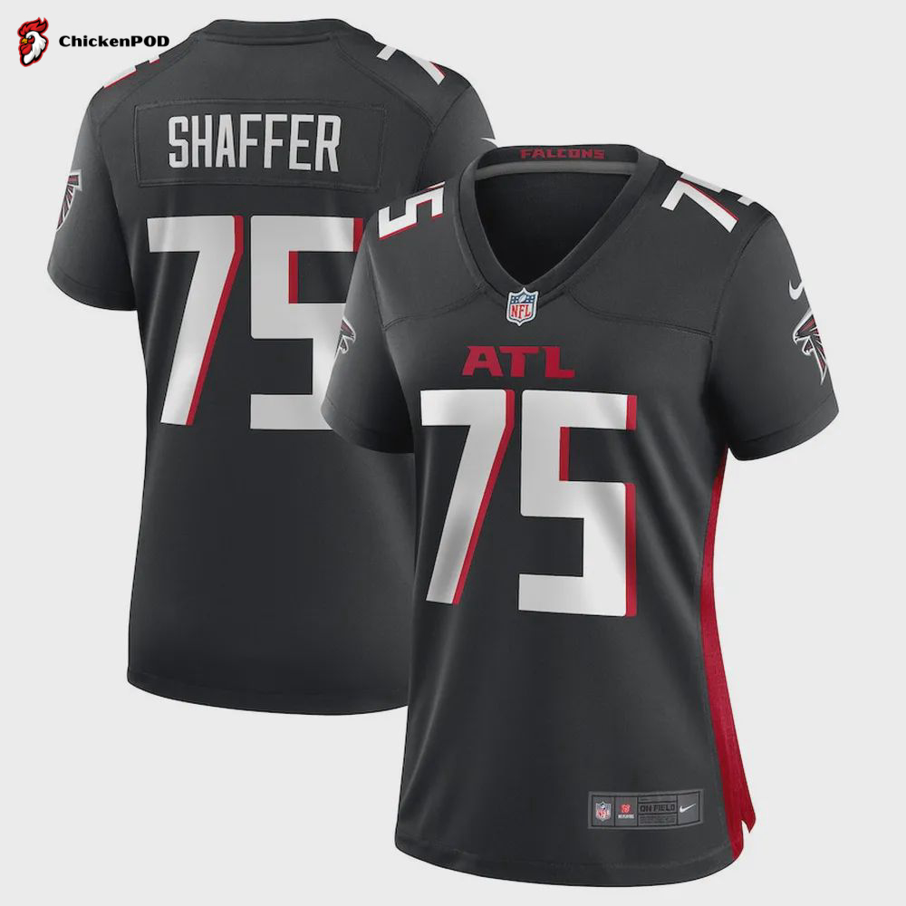 Justin Shaffer Atlanta Falcons Women’s Player Game Jersey – Black