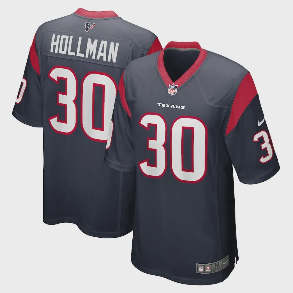 Ka’Dar Hollman 20 Houston Texans Men’s Game Jersey – Navy