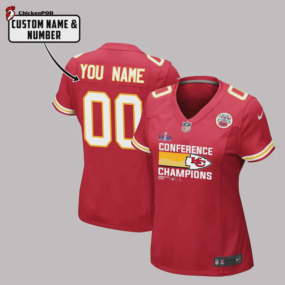 Kansas City Chiefs Custom 00 Game Jersey – Red