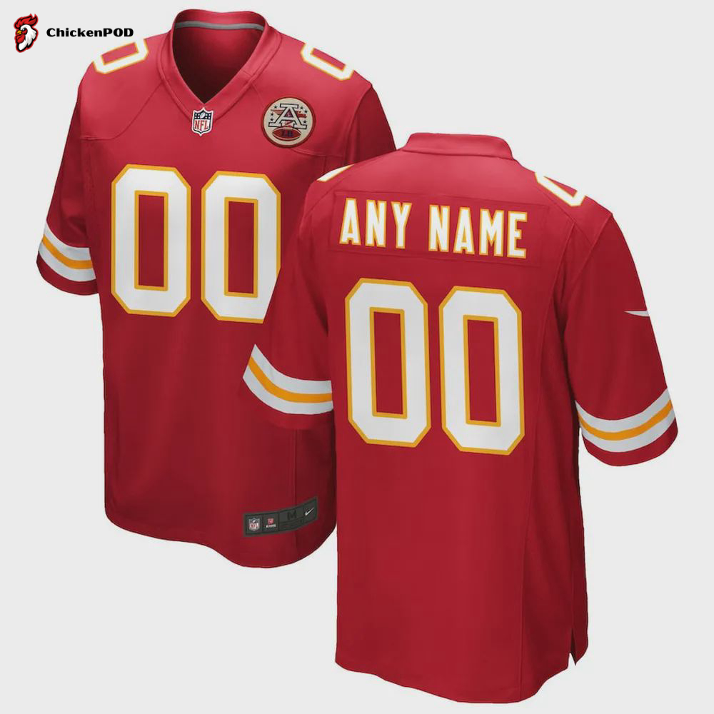 Kansas City Chiefs Champions LVIII Winer Style Game Jersey – Men, Red V40