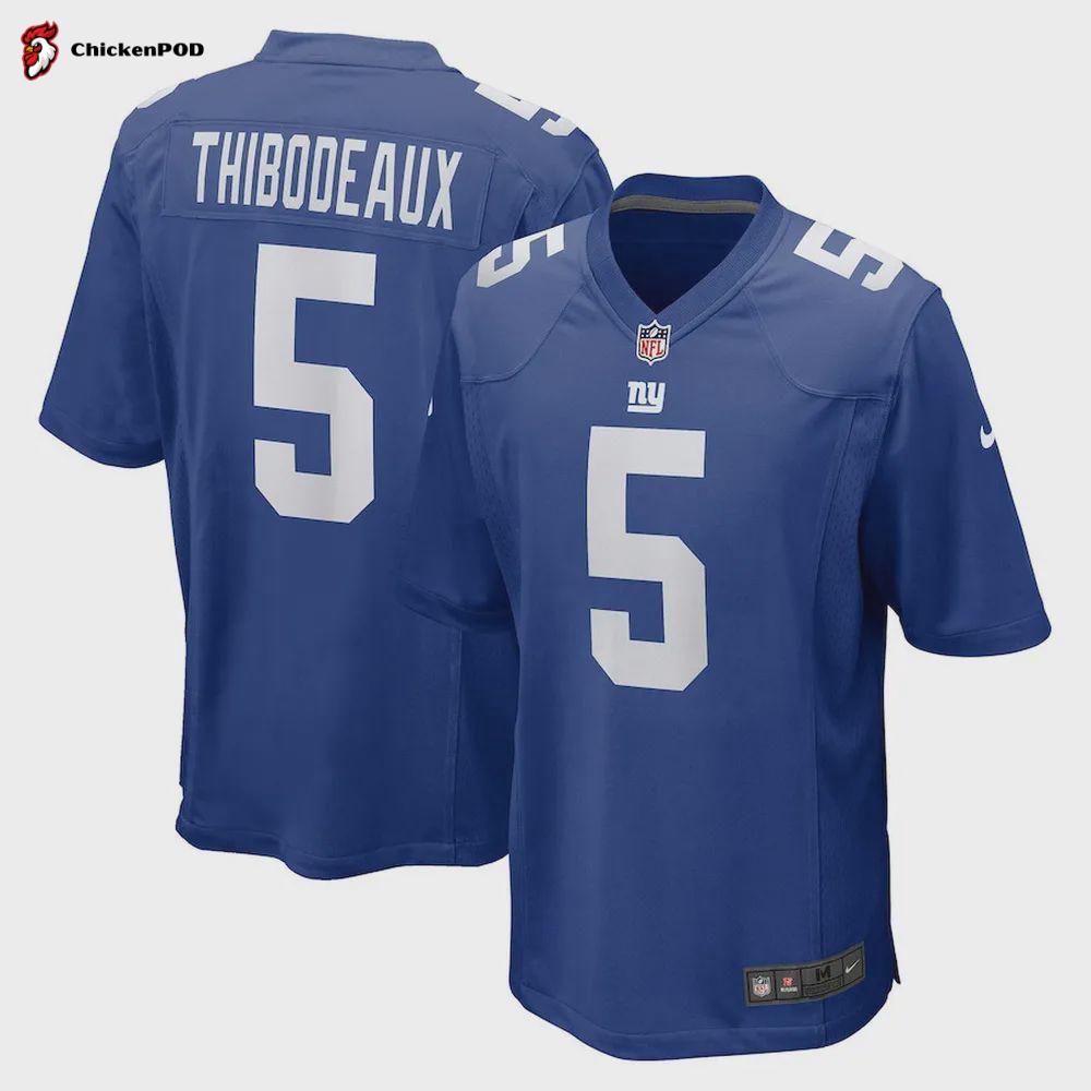 Kayvon Thibodeaux 5 New York Giants Classic Player Game Jersey – Royal