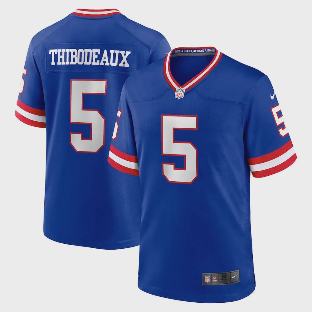 Kayvon Thibodeaux 5 New York Giants Classic Player Game Jersey – Royal