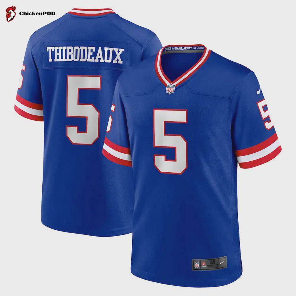 Kayvon Thibodeaux 5 New York Giants Classic Player Game Jersey – Royal