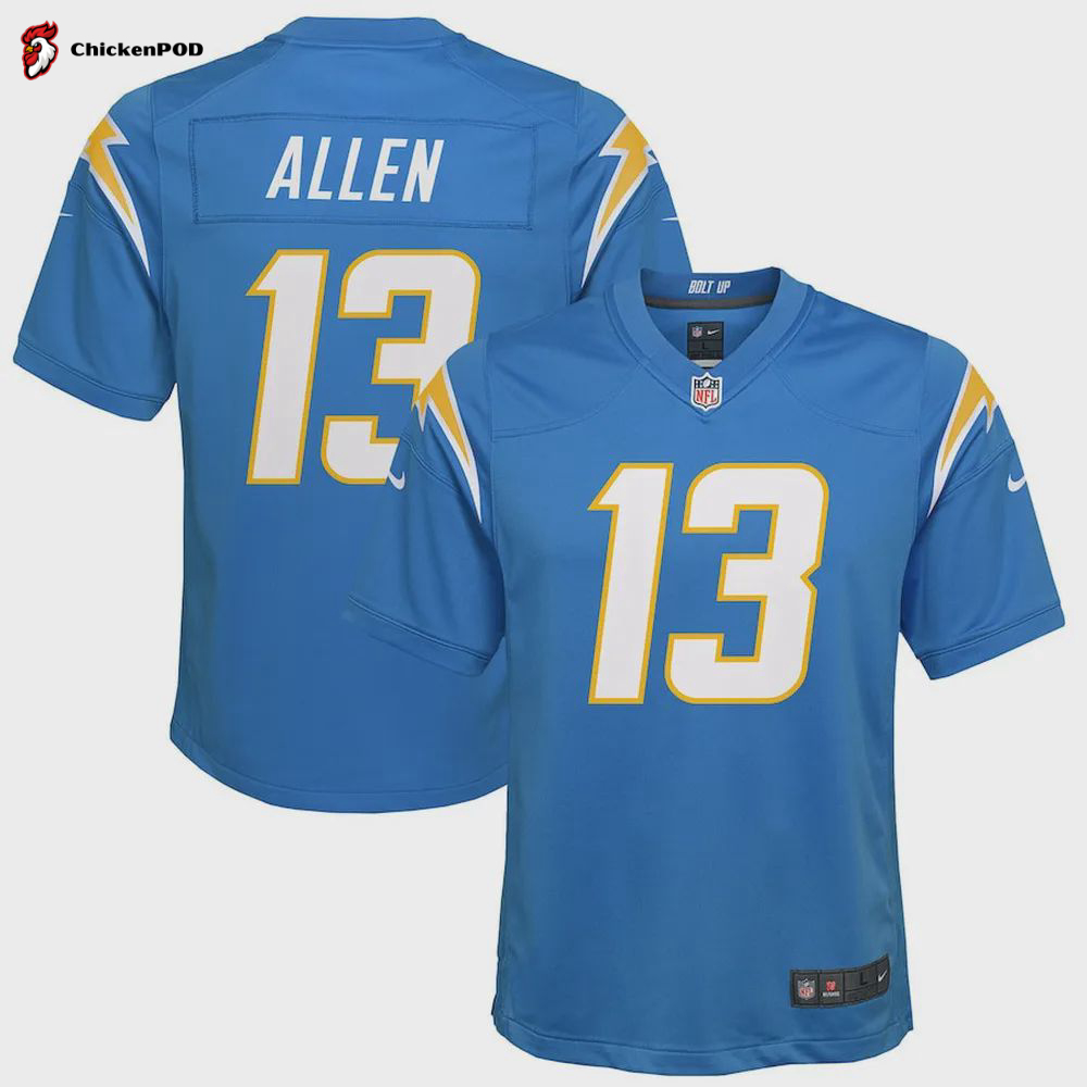 Keenan Allen 13 Los Angeles Chargers YOUTH Game Jersey – Powder Blue