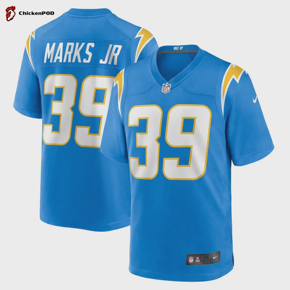 Kevin Marks Los Angeles Chargers Player Game Jersey – Powder Blue