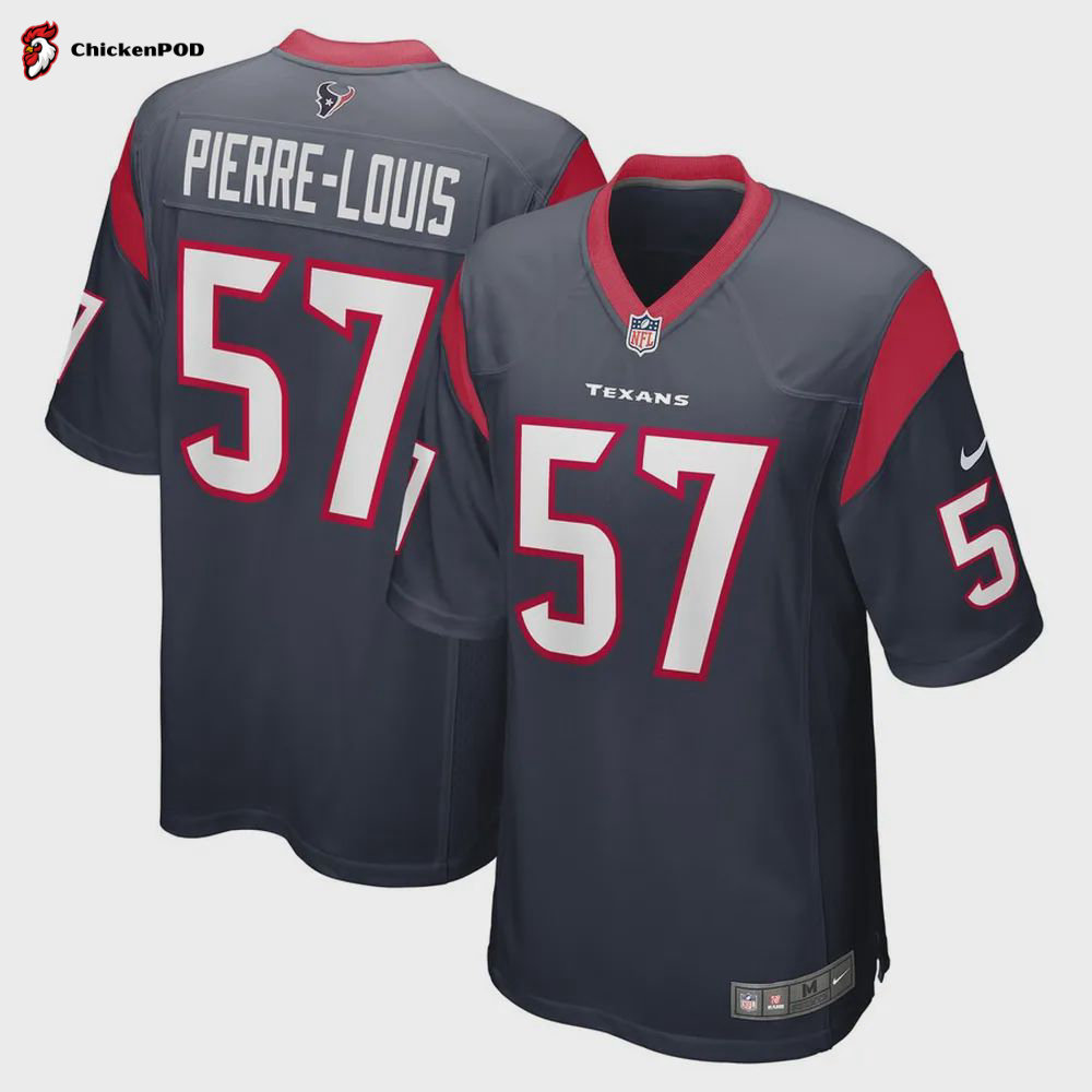 Kevin Pierre-Louis Houston Texans Game Player Jersey – Navy