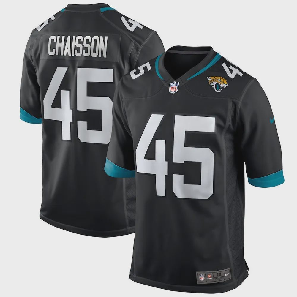 K’Lavon Chaisson 45 Jacksonville Jaguars Men’s Game Jersey – Black