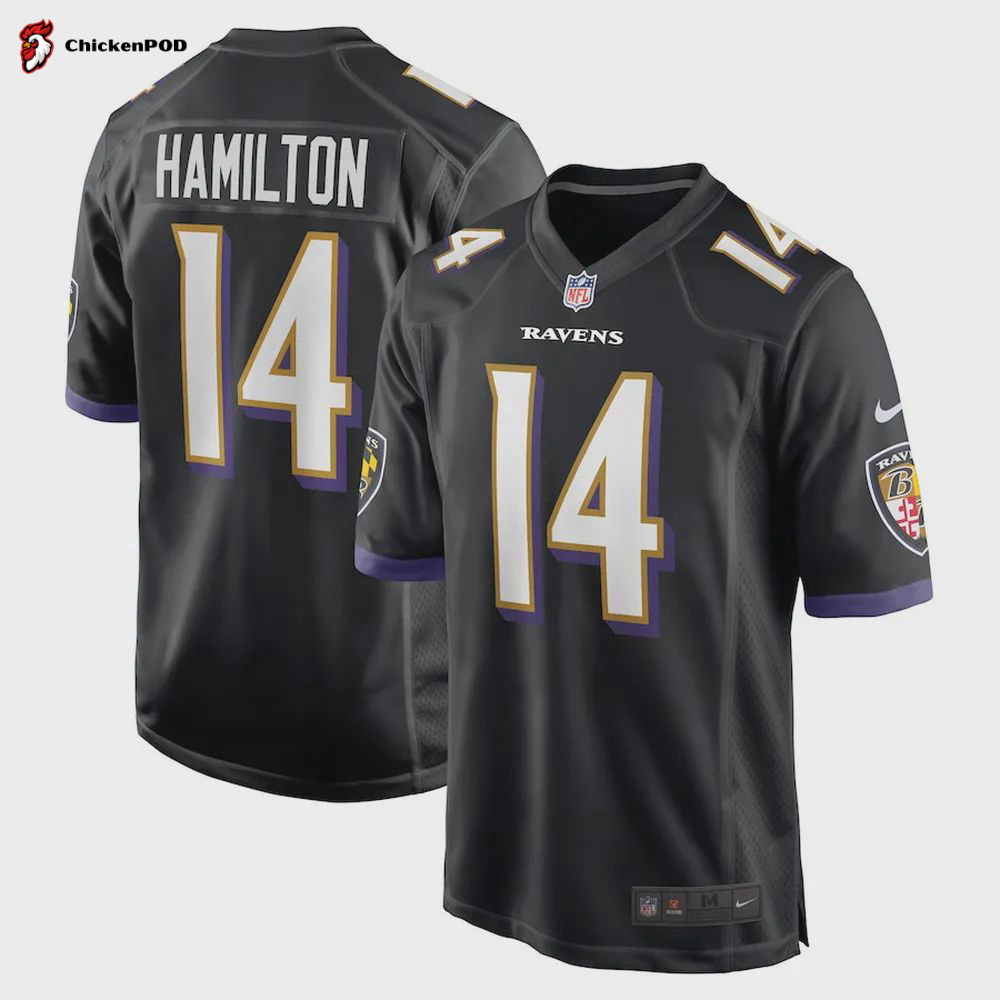 Kyle Hamilton 14 Baltimore Ravens 2022 Draft First Round Pick Game Jersey In Purple